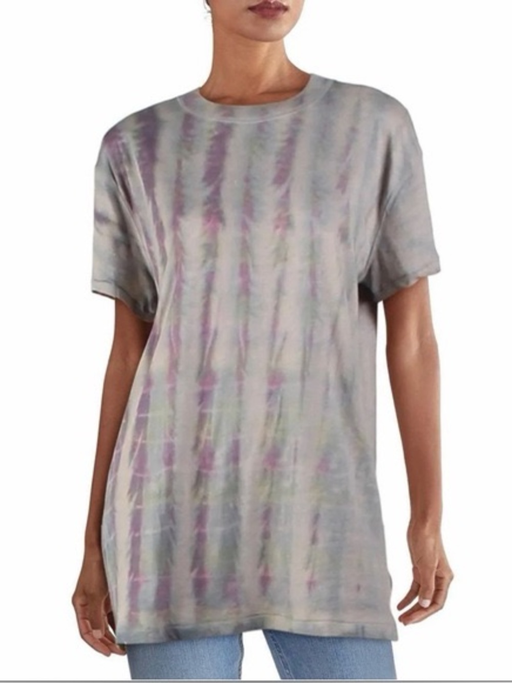 Free People "We The Free" Chill Spot Tie-Dye Relaxed Boyfriend Tee T-Shirt XS